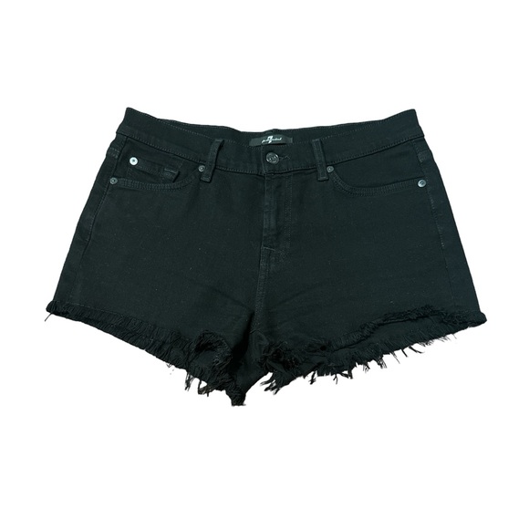 7 for All Mankind High Rise Cutoff Shorts - Picture 1 of 8